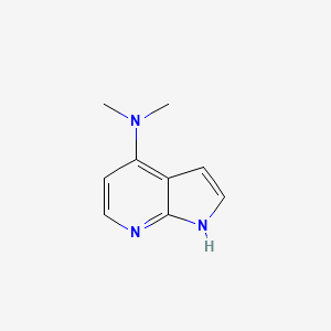 molecular formula C9H11N3 B8692960 N,N-dimethyl-1H-Pyrrolo[2,3-b]pyridin-4-amine 