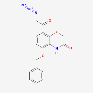 8-(2-Azidoacetyl)-5-(benzyloxy)-2H-benzo[b][1,4]oxazin-3(4H)-one