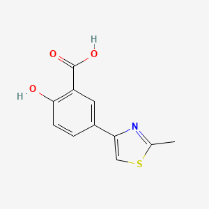 2-Hydroxy-5-(2-methylthiazol-4-yl)benzoic acid