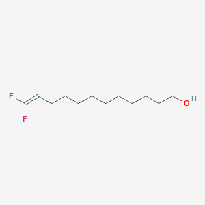 molecular formula C12H22F2O B8693017 11-Dodecen-1-ol, 12,12-difluoro- CAS No. 130814-40-3