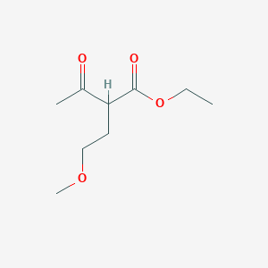 molecular formula C9H16O4 B8693086 Ethyl 2-(2-methoxyethyl)-3-oxobutanoate 