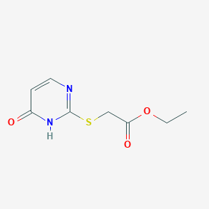molecular formula C8H10N2O3S B8693126 2-Ethoxycarbonylmethylenethiouracil CAS No. 50892-51-8