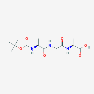 molecular formula C14H25N3O6 B8693152 L-Alanine, N-[(1,1-dimethylethoxy)carbonyl]-L-alanyl-L-alanyl- CAS No. 27317-70-0