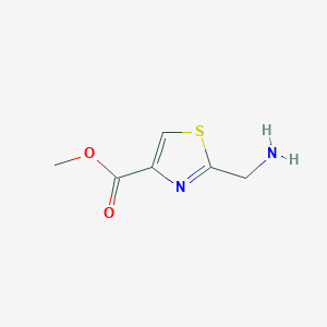 molecular formula C6H8N2O2S B8693178 methyl 2-(aminomethyl)-1,3-thiazole-4-carboxylate 