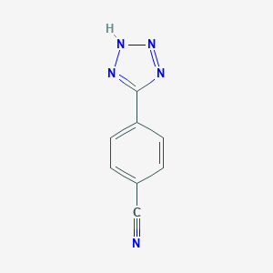 molecular formula C8H5N5 B086932 4-(2H-tetrazol-5-yl)benzonitrile CAS No. 14389-10-7