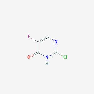molecular formula C4H2ClFN2O B086934 2-Chloro-4-hydroxy-5-fluoropyrimidine CAS No. 155-12-4
