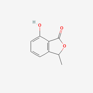 molecular formula C9H8O3 B8693420 1(3H)-Isobenzofuranone, 7-hydroxy-3-methyl- 