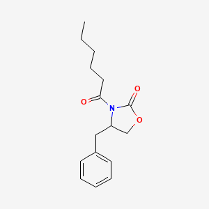 molecular formula C16H21NO3 B8693465 (S)-4-BENZYL-3-HEXANOYL-2-OXAZOLIDINONE 