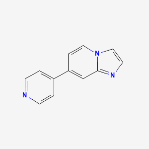 molecular formula C12H9N3 B8693467 7-Pyridin-4-yl-imidazo[1,2-a]pyridine 