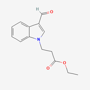3-(3-Formylindol-1-yl)propionic acid ethyl ester