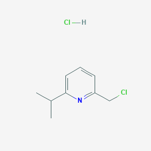 molecular formula C9H13Cl2N B8693574 2-(Chloromethyl)-6-isopropylpyridine hydrochloride 