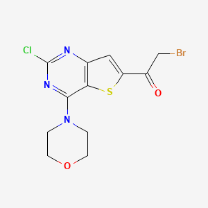 2-Bromo-1-(2-chloro-4-morpholinothieno[3,2-d]pyrimidin-6-yl)ethanone