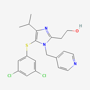 1H-Imidazole-2-ethanol, 5-((3,5-dichlorophenyl)thio)-4-(1-methylethyl)-1-(4-pyridinylmethyl)-