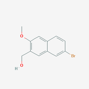 molecular formula C12H11BrO2 B8693731 (7-Bromo-3-methoxynaphthalen-2-yl)methanol 