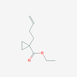 molecular formula C10H16O2 B8693746 Ethyl 1-(3-butenyl)cyclopropanecarboxylate 