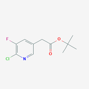 Tert-butyl 2-(6-chloro-5-fluoropyridin-3-yl)acetate