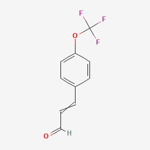 molecular formula C10H7F3O2 B8693795 4-(Trifluoromethoxy)cinnamic aldehyde 