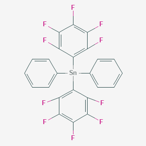molecular formula C24H10F10Sn B086938 Stannane, bis(pentafluorophenyl)diphenyl- CAS No. 1062-67-5