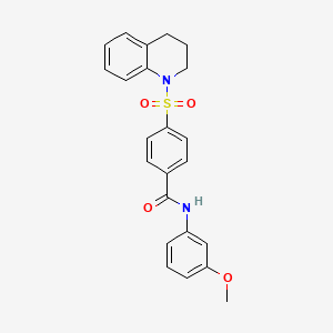 4-(3,4-dihydroquinolin-1(2H)-ylsulfonyl)-N-(3-methoxyphenyl)benzamide