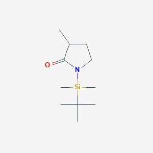 molecular formula C11H23NOSi B8693892 1-[tert-Butyl(dimethyl)silyl]-3-methylpyrrolidin-2-one CAS No. 171616-59-4