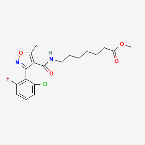 Methyl 7-{[3-(2-chloro-6-fluorophenyl)-5-methyl-1,2-oxazol-4-yl]formamido}heptanoate