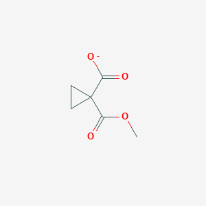 molecular formula C6H7O4- B8694083 Monomethyl cyclopropane-1,1-dicarboxylate 