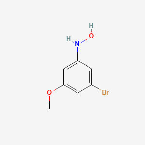 molecular formula C7H8BrNO2 B8694243 N-(3-bromo-5-methoxy-phenyl)-N-hydroxylamine 