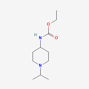 molecular formula C11H22N2O2 B8694337 ethyl N-(1-propan-2-ylpiperidin-4-yl)carbamate 