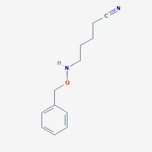 molecular formula C12H16N2O B8694585 O-Benzyl-N-(4-cyanobutyl)hydroxylamine 