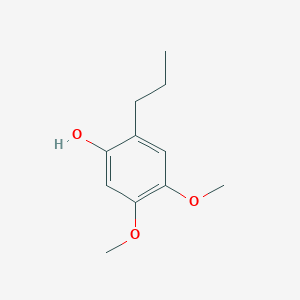 molecular formula C11H16O3 B8694603 4,5-Dimethoxy-2-propylphenol CAS No. 6906-69-0