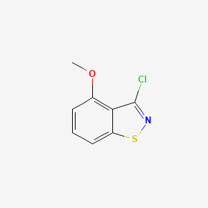 molecular formula C8H6ClNOS B8694611 3-Chloro-4-methoxy-1,2-benzisothiazole 