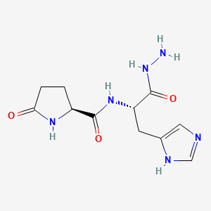 N-(5-Oxo-L-prolyl)-L-histidinohydrazide