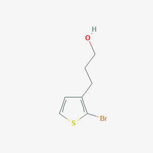 molecular formula C7H9BrOS B8694659 3-(2-Bromothiophen-3-yl)propan-1-ol 