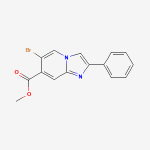 Methyl 6-bromo-2-phenylimidazo[1,2-a]pyridine-7-carboxylate