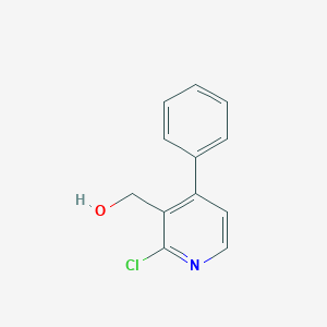 molecular formula C12H10ClNO B8694701 (2-Chloro-4-phenylpyridin-3-yl)methanol 