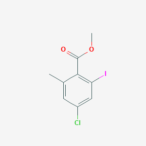 molecular formula C9H8ClIO2 B8694743 Methyl 4-chloro-2-iodo-6-methylbenzoate 