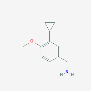 1-(3-Cyclopropyl-4-methoxyphenyl)methanamine