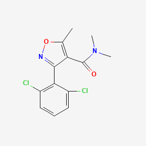 3-(2,6-dichlorophenyl)-N,N,5-trimethyl-1,2-oxazole-4-carboxamide