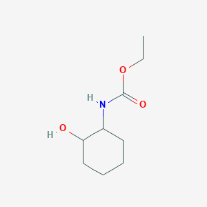 molecular formula C9H17NO3 B8694777 Ethyl 2-hydroxycyclohexylcarbamate 