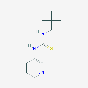molecular formula C11H17N3S B8694815 1-tert-Pentyl-3-(3-pyridyl)-2-thiourea CAS No. 60560-51-2