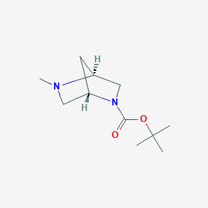 molecular formula C11H20N2O2 B8694851 tert-Butyl 5-methyl-2,5-diaza-bicyclo[2.2.1]heptane-2-carboxylate 