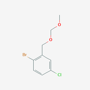 2-Bromo-5-chloro-1-(methoxymethoxymethyl)benzene