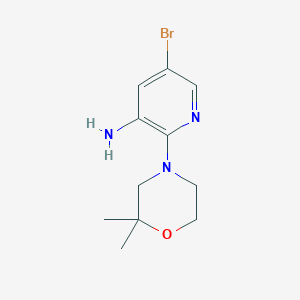5-Bromo-2-(2,2-dimethylmorpholino)pyridin-3-amine