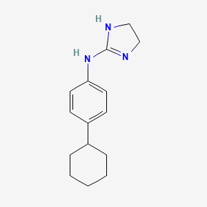 1H-Imidazol-2-amine, 4,5-dihydro-N-(4-cyclohexylphenyl)-