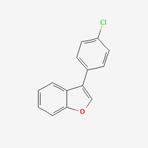 molecular formula C14H9ClO B8694988 3-(4-chlorophenyl)benzofuran CAS No. 57329-30-3