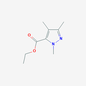 molecular formula C9H14N2O2 B8695028 Ethyl 1,3,4-trimethyl-1H-pyrazole-5-carboxylate CAS No. 89202-90-4