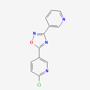 5-(6-Chloropyridin-3-yl)-3-(pyridin-3-yl)-1,2,4-oxadiazole