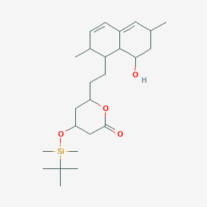molecular formula C25H42O4Si B8695034 Lovastatin Diol Lactone 4-tert-Butyldimethylsilyl Ether 