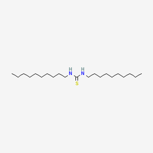 molecular formula C21H44N2S B8695042 Thiourea, N,N'-didecyl- CAS No. 7614-64-4