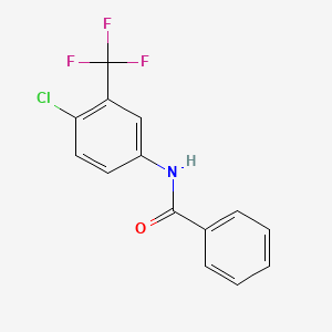 N-[4-chloro-3-(trifluoromethyl)phenyl]benzamide